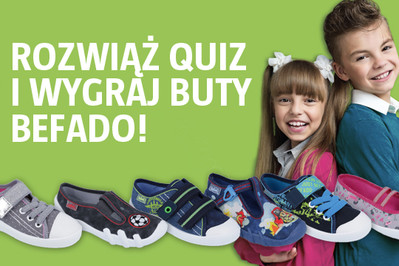 QUIZ z nagrodami: Wybierz z Befado wygodne buty do wyprawki szkolnej!